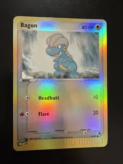 Bagon 49/97 Reverse Holo EX Dragon Pokemon Card E Series - Image 1