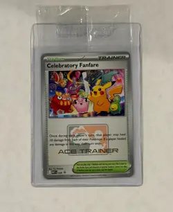 Pokemon TCG Celebratory Fanfare - Ace Trainer Reward Card - Image 1