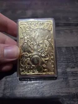 1999 Charizard Pokemon Trading Card 24K Gold Plated, Limited Edition Burger King - Image 1