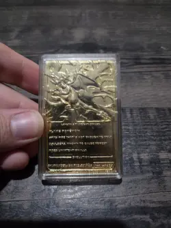 1999 Charizard Pokemon Trading Card 24K Gold Plated, Limited Edition Burger King - Image 2