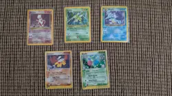 Pokemon Card Lot Holos Mewtwo Scyther Kingdra Hariyama Roselia - Image 1