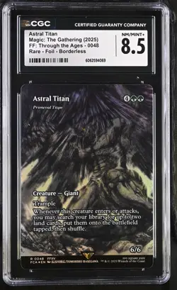 PRIMEVAL TITAN Final Fantasy Astral Titan Foil Rare CGC 8.5 MTG - Image 1