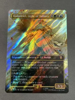 Galadriel, Light of Valinor - Surge Foil Extended Art LTC NM MTG - Image 1