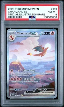 Charizard ex (SIR) - 199/165 2023 Scarlet & Violet 151 PSA 8 NM-MT - POKEMON TCG - Image 1