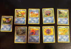 Pokemon Tcg 1st Edition Fossil Water Pokemon Lot Omastar horsea - Image 1