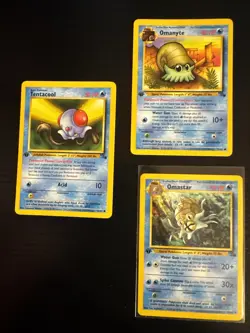 Pokemon Tcg 1st Edition Fossil Water Pokemon Lot Omastar horsea - Image 2