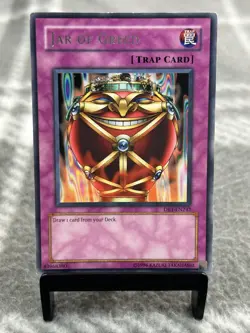Yu-Gi-Oh! Jar of Greed DB1-EN242 Dark Beginning 1 Unlimited Rare - Image 1