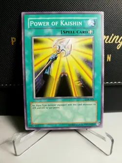 YUGIOH 1x Power of Kaishin - LOB-044 - Common Unlimited New Legend Of Blue Eyes - Image 1