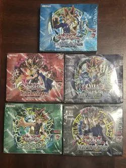 Yugioh 25th Anniversary Booster Box Set LOB MRD SRL PSV IOC Complete Set - Image 1