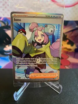 Iono 124 SVP Black Star Promo Pokemon Scarlet & Violet Sealed - Image 2