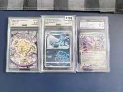 Pokemon TCG 3 SLAB LOT | CGC, AGS 9.5+ | ENG + CN - Image 1