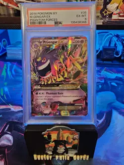 2014 Pokemon XY M GENGAR EX Phantom Forces #35 EX-MT PSA 6 - Image 1
