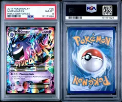 PSA 8 Pokemon 2014 XY Phantom Forces M Gengar EX #35/119 - Image 3