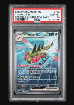 PSA 10 YANMEGA EX 228/182 SPECIAL ILLUSTRATION RARE DESTINED RIVALS POKEMON 😍 - Image 1