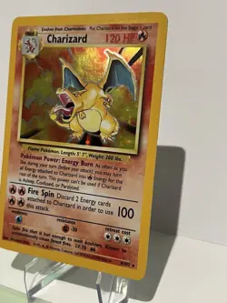 Pokemon TCG Charizard Base Set Holo Unlimited Rare Card 4/102 LP - Image 3
