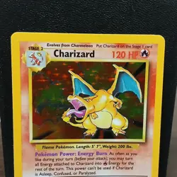 Pokemon TCG Charizard Base Set Holo Unlimited Rare Card 4/102 LP - Image 2