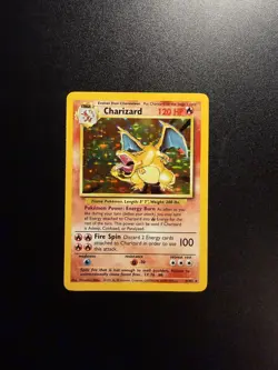 Charizard 4/102 Base Set 1999 Holo Rare Pokemon TCG Card (LP-MP) - Image 1