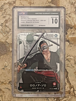 Roronoa Zoro - OP01-001 (Alternate Art) OP01-001 One Piece Promo Card Foil JAP - Image 1