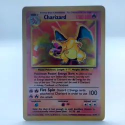 Pokemon TCG Karte - Charizard 4/102 Base Set Basis Glurak - Englisch - Image 1