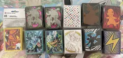 Lot of 11 Pokemon TCG ETB Sleeve Packs Card Sleeves Pokemon Center New Sealed - Image 1