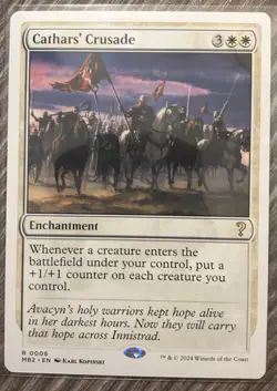 Cathars' Crusade White Border Mystery Booster 2 MTG Magic Card - Image 1