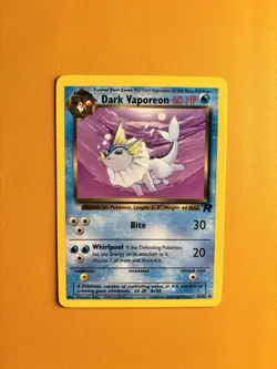 Dark Vaporeon | 45/82 | Team Rocket | Vintage Pokemon TCG Card LP Condition - Image 1