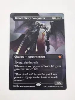 Bloodthirsty Conqueror FDN Foundations MTG 318 MYTHIC BORDERLESS M/NM - Image 1