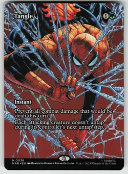 Tangles mythic border less magic the gathering spider-man trading card singles - Image 1
