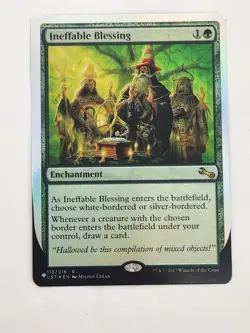 MTG Ineffable Blessing (C) The List UST 113/216 Foil Rare NM+ - Image 1
