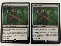 Vorpal Sword Artifact 2x Adventures in the Forgotten Realms MTG x2 M/NM Rare - Image 1