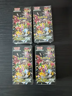 Pokemon TCG: Scarlet & Violet Japanese Shiny Treasure ex Booster Box Lot of 4 4521329394824 - Image 1