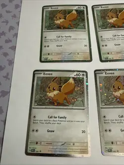 Pokemon"Destined Rivals" Blister Eevee Promo #200 Lot 6 Cosmo Holo. - Image 2