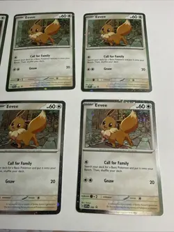 Pokemon"Destined Rivals" Blister Eevee Promo #200 Lot 6 Cosmo Holo. - Image 4