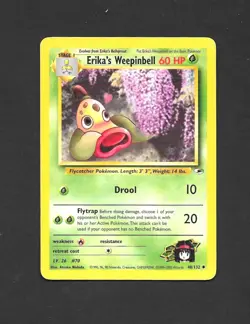 Erika's Weepinbell 48/132 Gym Hereos: Uncommon Pokemon Card TCG x Atsuko Nishida - Image 1