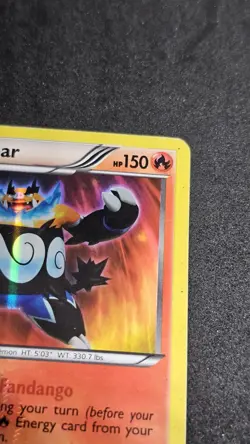 Emboar Holo Secret Rare BW Pokemon 100/99 Next Destinies MP - Image 3