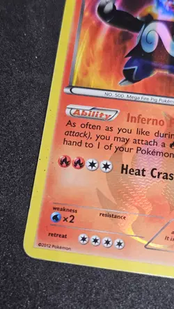 Emboar Holo Secret Rare BW Pokemon 100/99 Next Destinies MP - Image 5