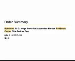 Ascended Heroes Pokemon Center ETB Elite Trainer Box - Pokemon TCG PRESALE - Image 2