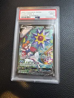 Pokemon Starmie V TG13 Astral Radiance Full Art Ultra Rare Holo PSA 9 - Image 1