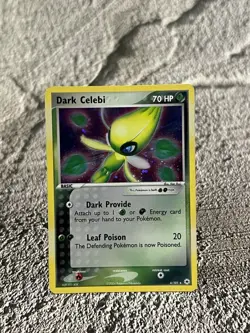 Pokemon TCG Dark Celebi Holo Rare Card #4/101 Hidden Legends Series - Image 1