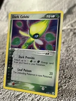 Pokemon TCG Dark Celebi Holo Rare Card #4/101 Hidden Legends Series - Image 3