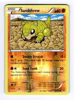 Sandshrew XY - BREAKthrough #75 (2015) Common Reverse Holo NM Pokemon - Image 1