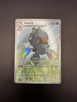 Pokemon TCG Golurk 123/086 Sv: Black Bolt Illustration Rare Holo 160 HP - Image 1