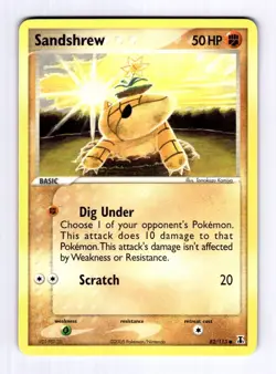 Sandshrew Delta Species #82 (2005) Common NM Pokemon - Image 1