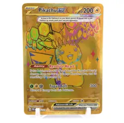 Pokemon | Pikachu ex #179 - GOLD HYPER RARE! - S&V: Prismatic Evolutions (LP) - Image 1