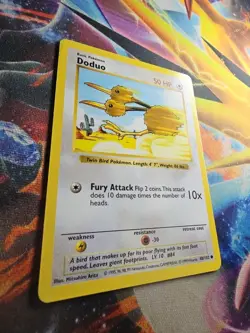 Pokemon TCG Doduo Base Set 48/102 Regular Shadowless Common - Image 2