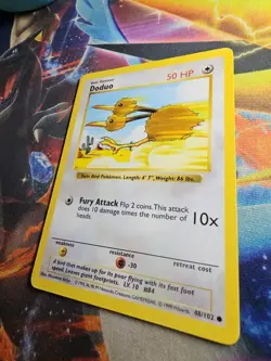 Pokemon TCG Doduo Base Set 48/102 Regular Shadowless Common - Image 3
