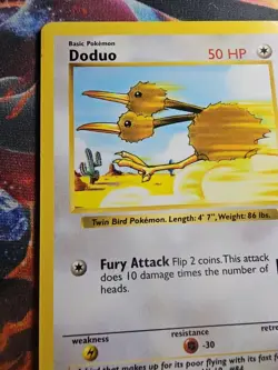 Pokemon TCG Doduo Base Set 48/102 Regular Shadowless Common - Image 4