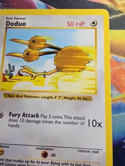 Pokemon TCG Doduo Base Set 48/102 Regular Shadowless Common - Image 5