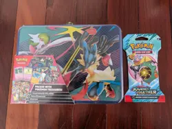 Pokemon TCG 2025 Fall Collector Chest Tin Sealed New Plus Extra Pack - Image 1