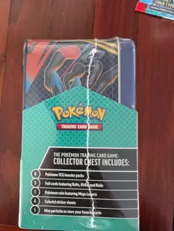 Pokemon TCG 2025 Fall Collector Chest Tin Sealed New Plus Extra Pack - Image 5